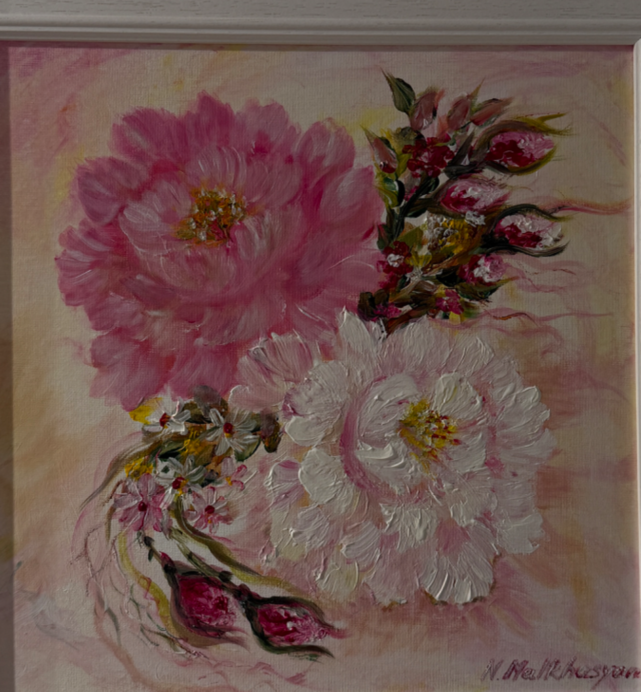 Peonies & Blossom by Narine Malkhasyan